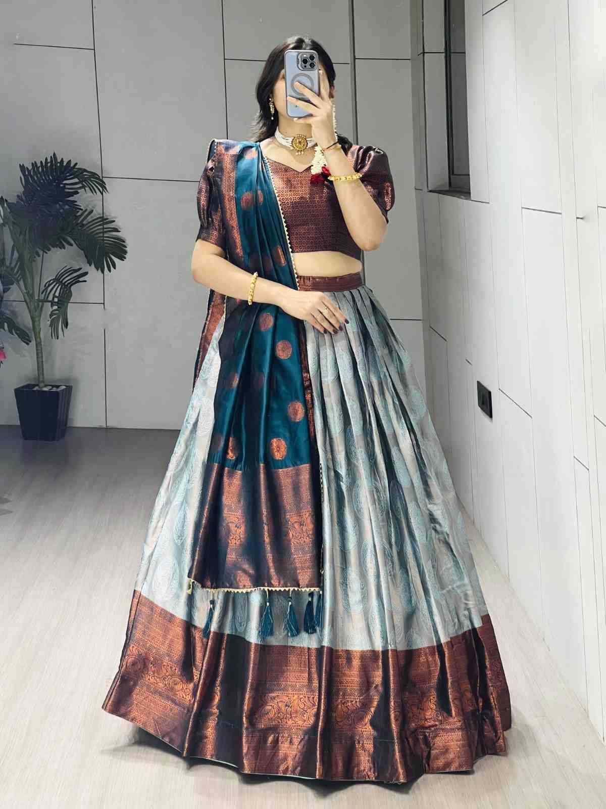 GRTN 8135 Silk Rama Bulk lehenga choli suppliers